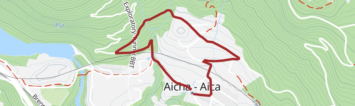 Route map: Village Circular Route Aica